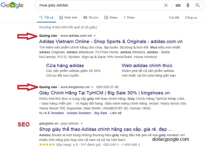 seo-tu-khoa-mua-giay-adidas-tren-google